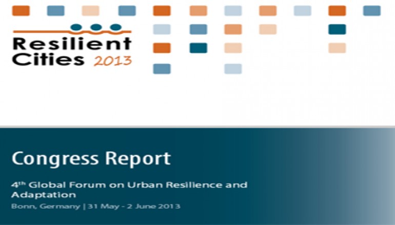 Retour sur le congrès mondial resilient cities:Forum mondial sur la résilience et adaptation urbaine