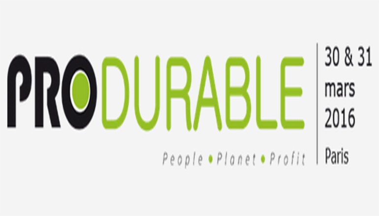 9ème édition du salon PRODURABLE – Paris le 30 et 31 mars